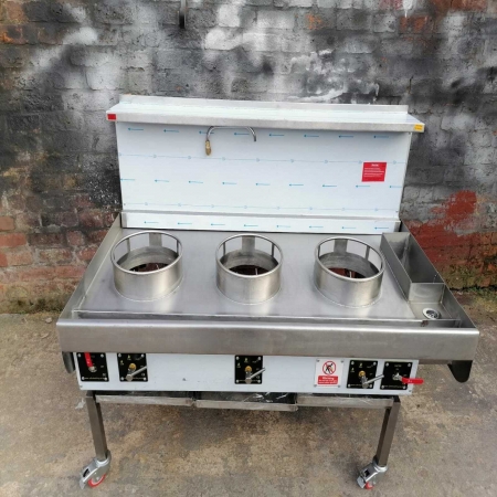 Chinese Wok Cooker - 3 Burner